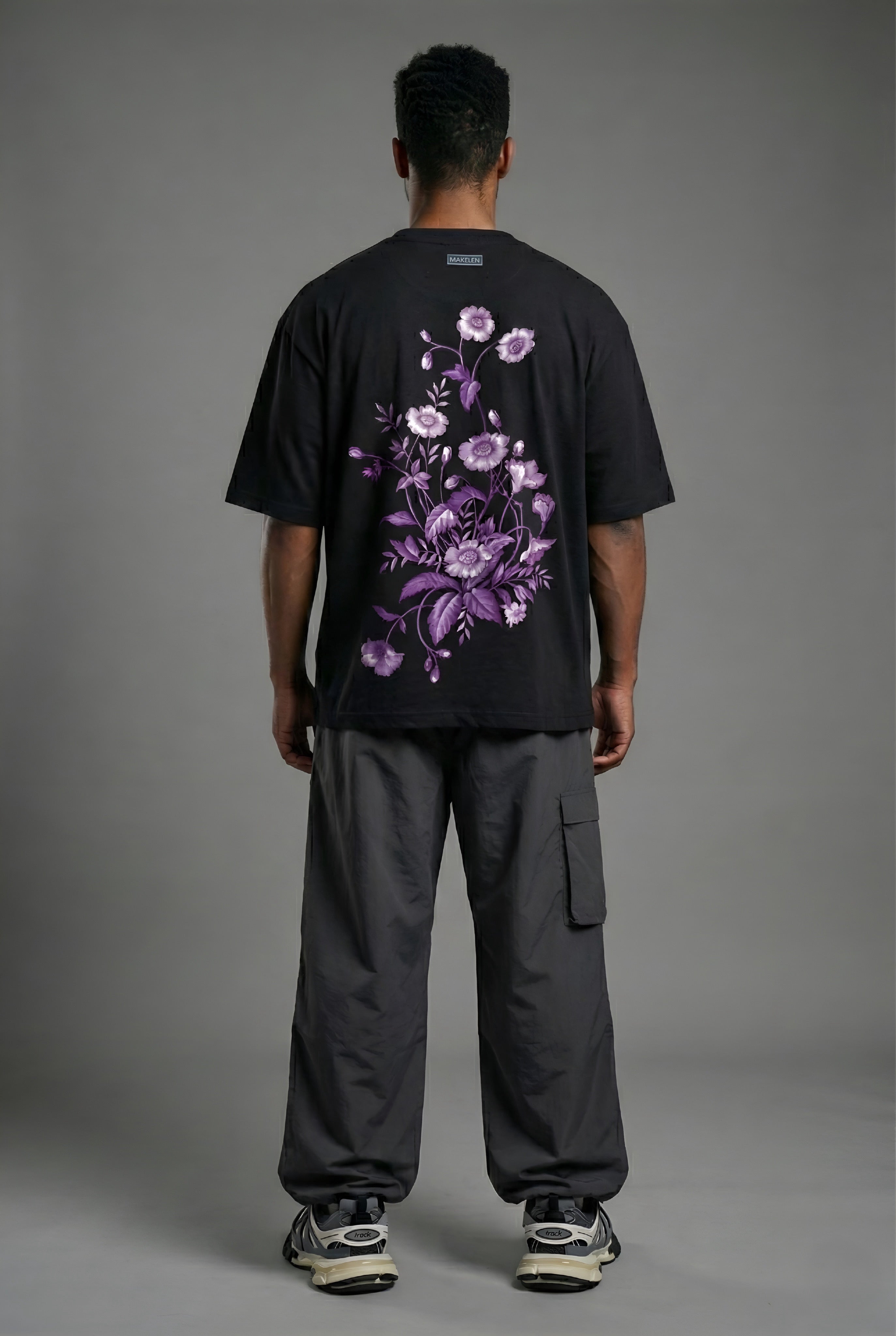 Petals of Violet Oversized T-Shirt