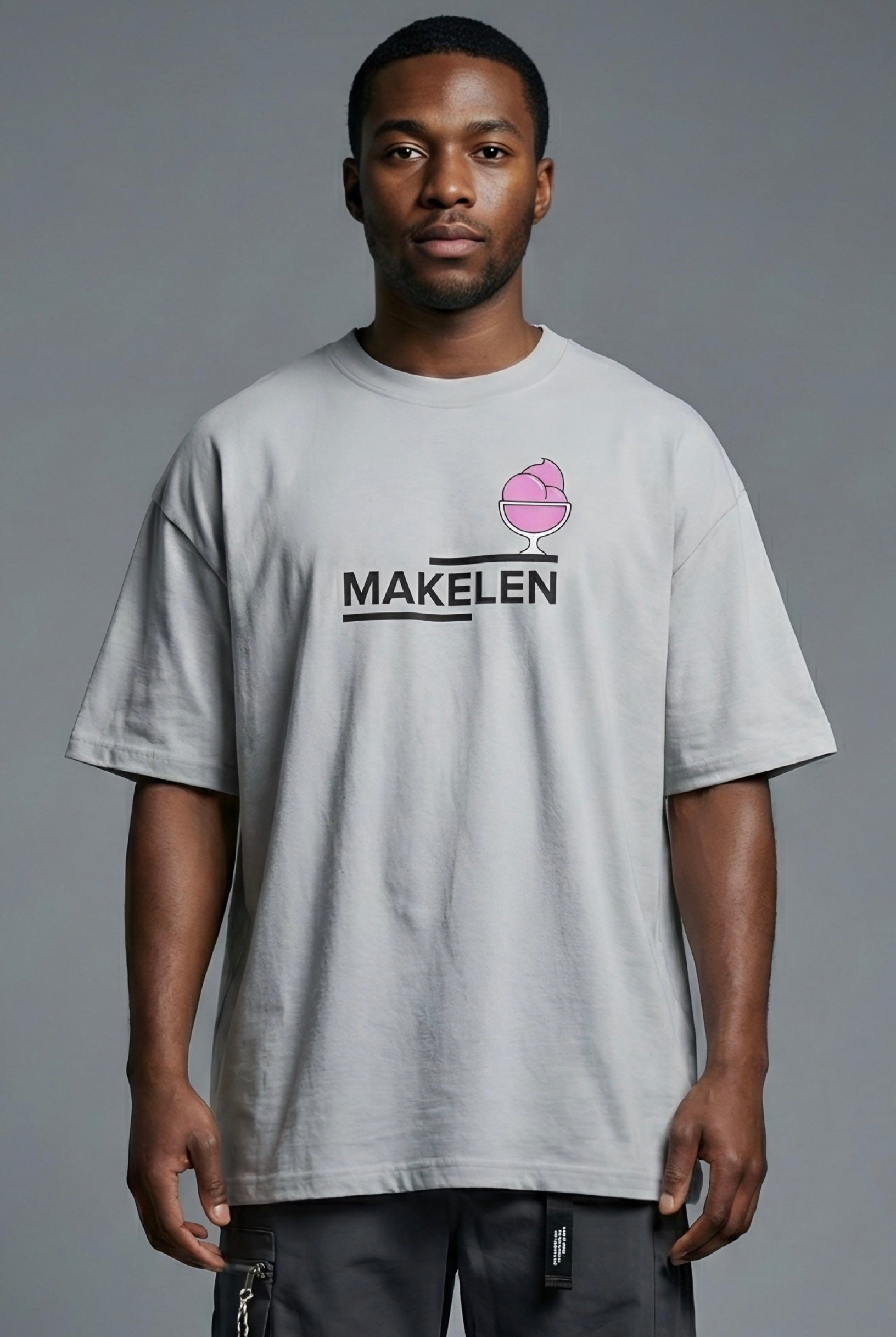 Spiked Ice-Cream Oversized T-Shirt