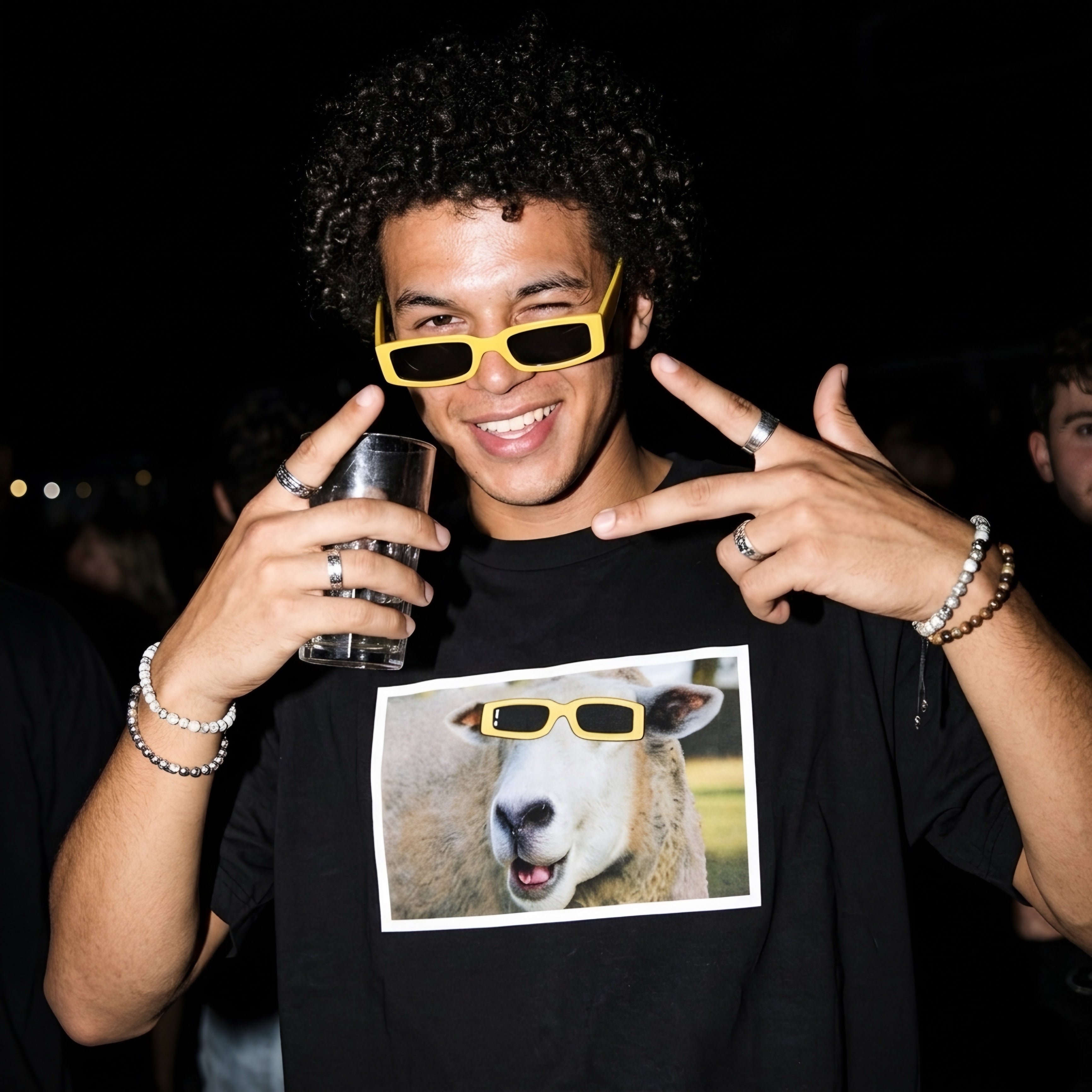 Sheep Frame- Rebel Protocol Oversized T-Shirt