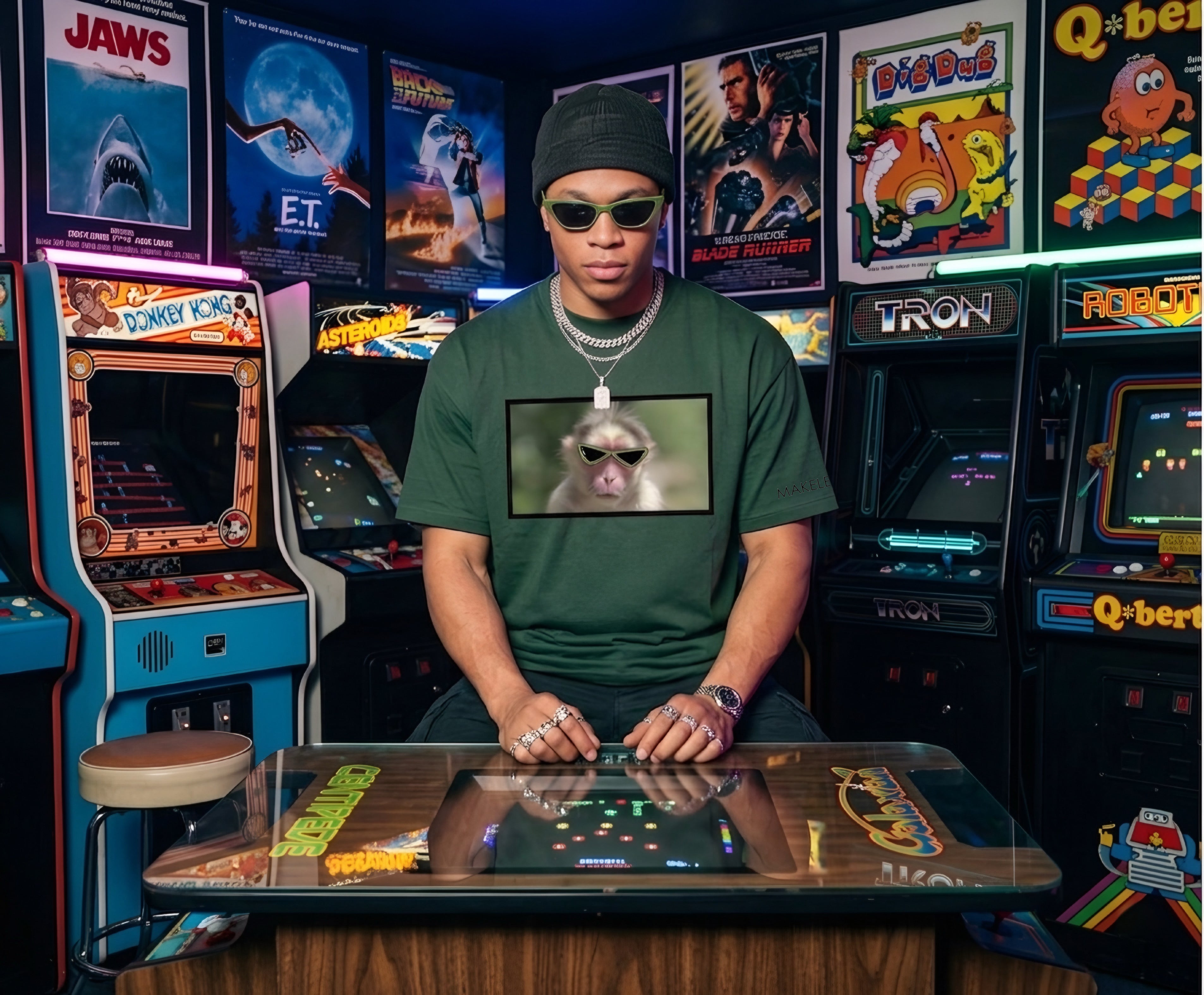 Monkey Frame- Primal Protocol Oversized T-Shirt