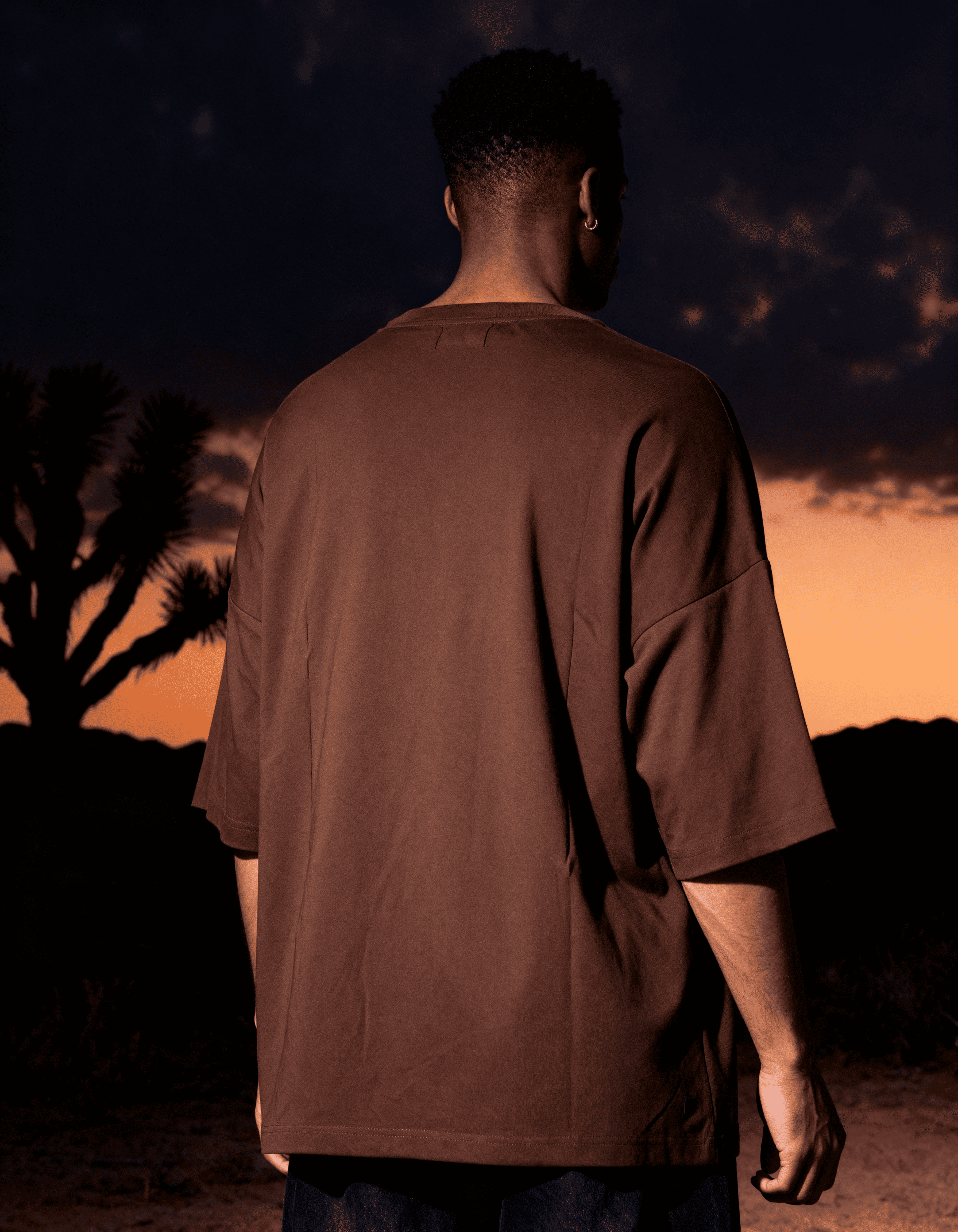 Deep Brown Oversized T-Shirt