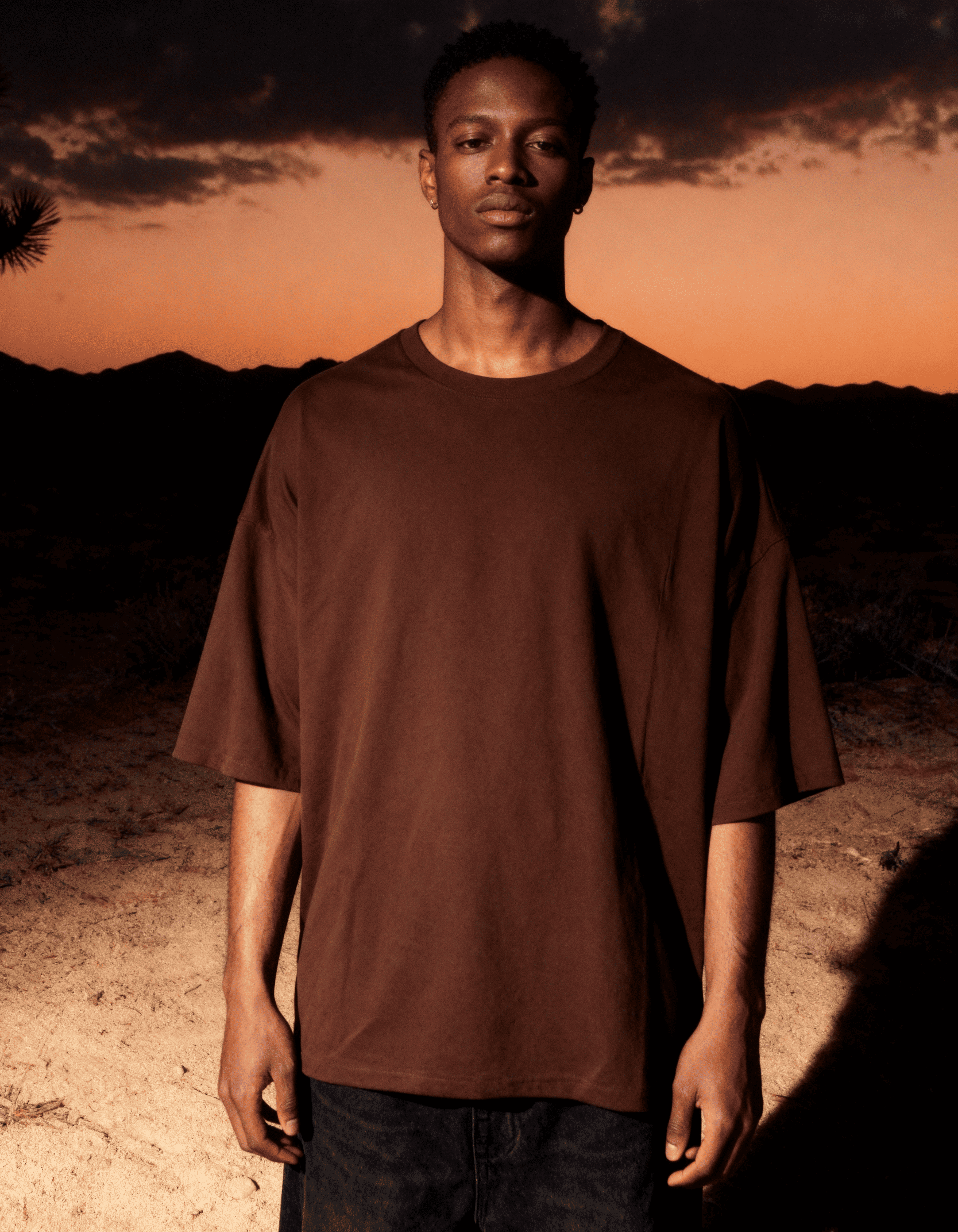 Deep Brown Oversized T-Shirt