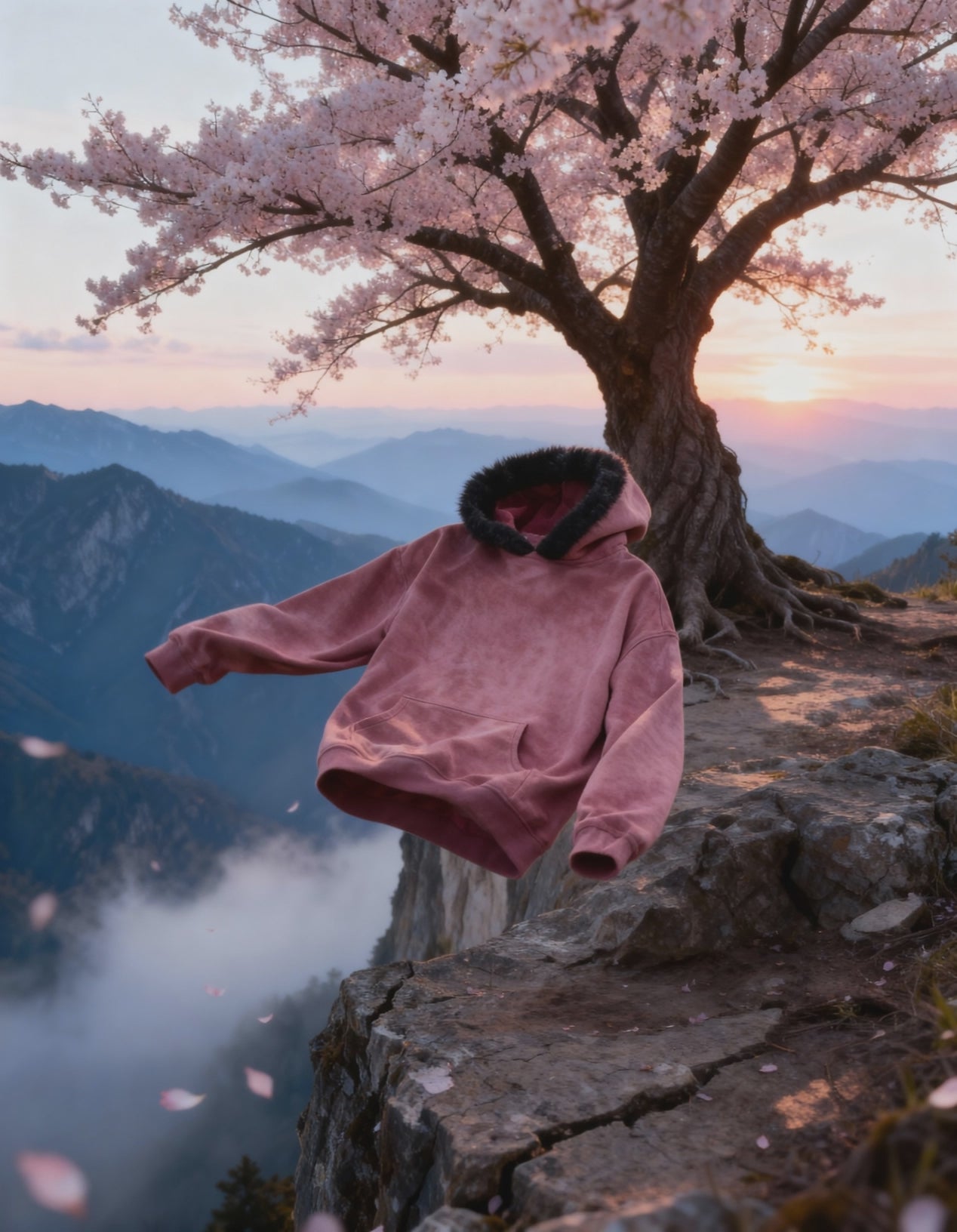 Stardust Pink Suede Oversized Hoodie